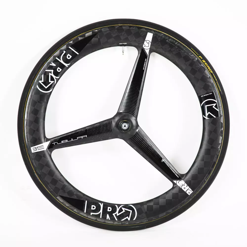 PRO TeXtreme 3-Spoke Tubular Front Wheel - Rim Brake 4 PRO TeXtreme 3-Spoke Tubular Front Wheel - Rim Brake - Billede 2