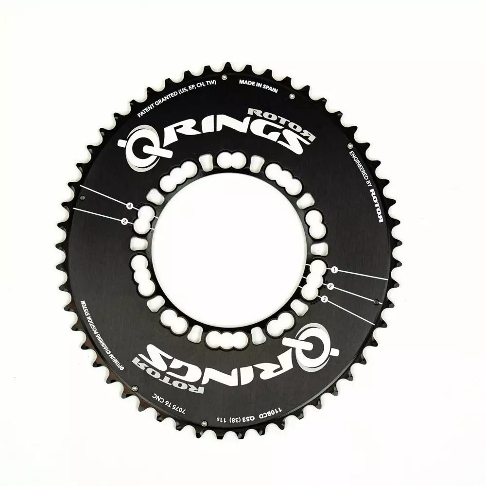 Rotor Outer Aero Oval Q-Ring - 110 - BCD - 5 Bolt #1 4 Rotor Outer Aero Oval Q-Ring - 110 - BCD - 5 Bolt #1 - Billede 2