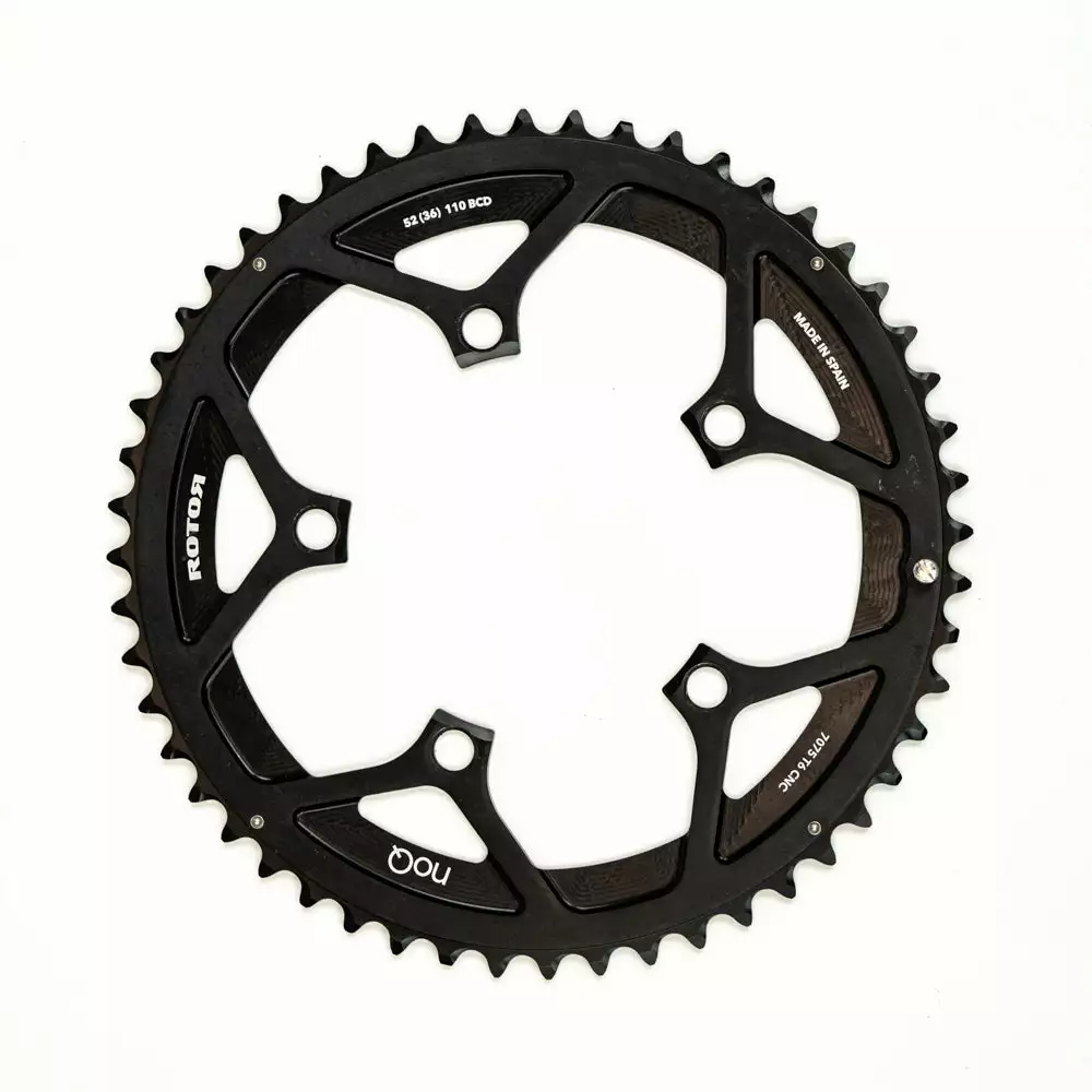 Rotor NoQ Lightweight Outer Road Chainring - 110 BCD - 5 Bolt 3 Rotor NoQ Lightweight Outer Road Chainring - 110 BCD - 5 Bolt