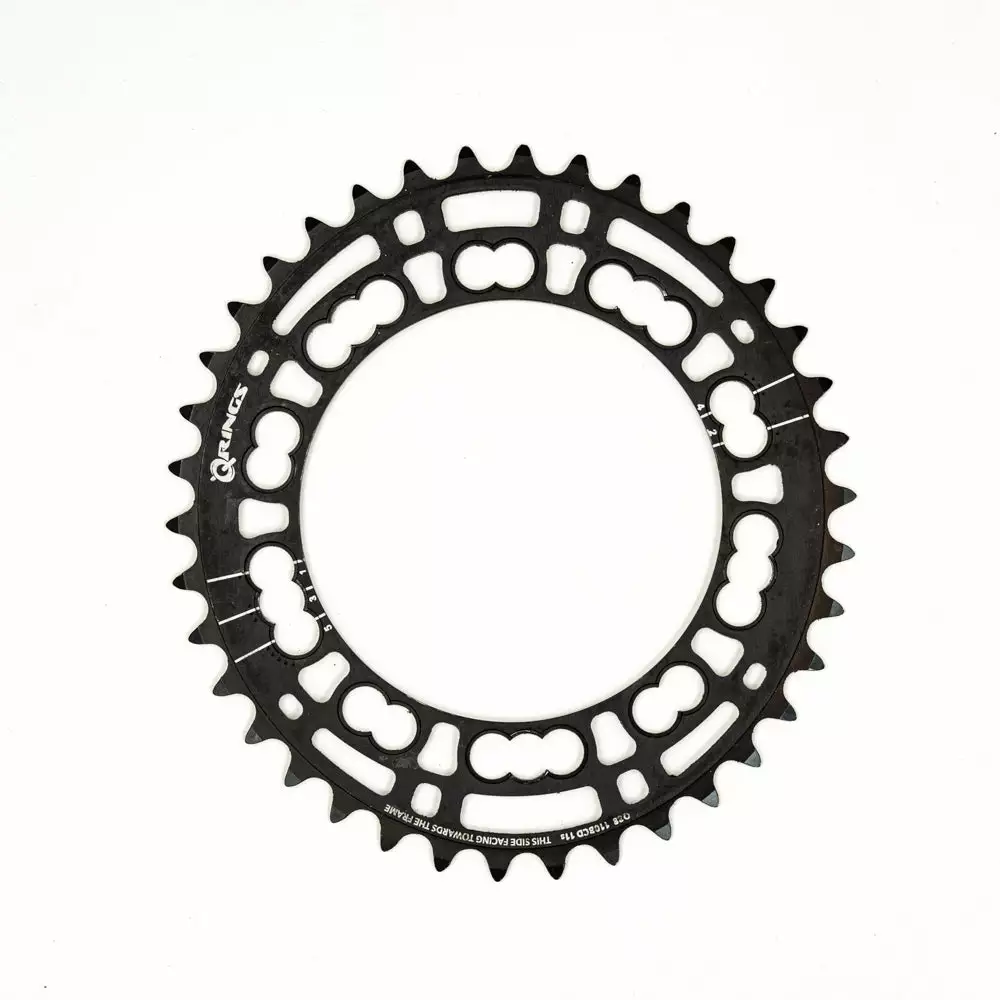 Rotor Q-Rings Oval Inner Chainring - 110 BCD - 5 Bolt 4 Rotor Q-Rings Oval Inner Chainring - 110 BCD - 5 Bolt - Billede 2