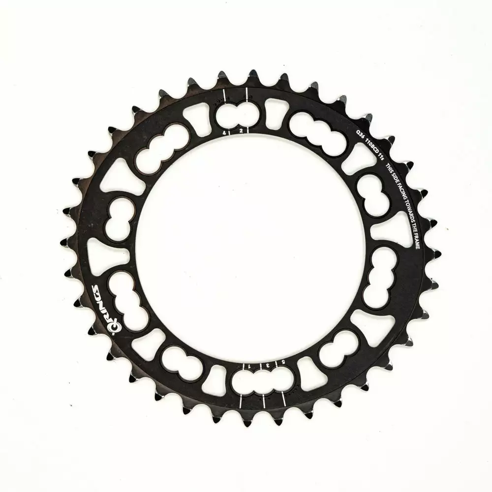 Rotor Q-Rings Oval Inner Chainring - 110 BCD - 11-Speed - 5 Bolt #2 3 Rotor Q-Rings Oval Inner Chainring - 110 BCD - 11-Speed - 5 Bolt #2