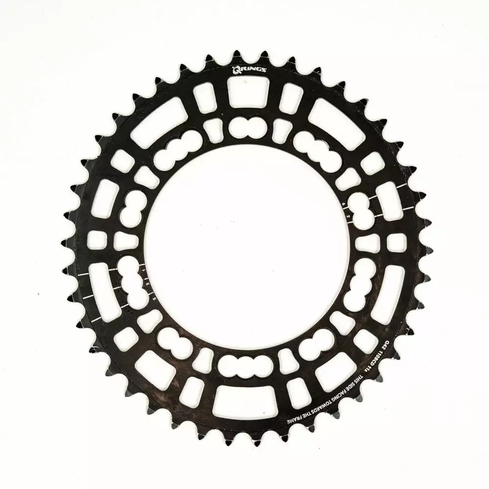 Rotor Q-Rings Oval Inner Chainring - 110 BCD - 11-Speed - 5 Bolt #2 4 Rotor Q-Rings Oval Inner Chainring - 110 BCD - 11-Speed - 5 Bolt #2 - Billede 2