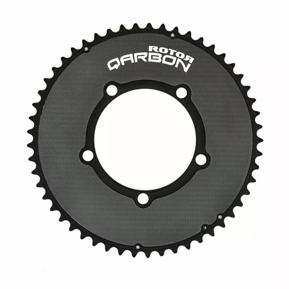 ROTOR Qarbon Round Outer Carbon Chainring - 110 BCD - 53T 3 ROTOR Qarbon Round Outer Carbon Chainring - 110 BCD - 53T