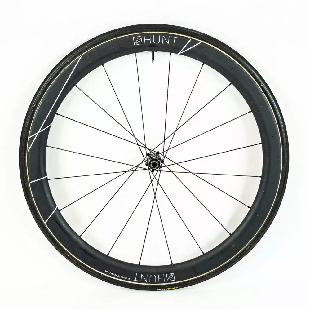 HUNT 45 Team Issue - Disc Front Wheel - Tubular - Carbon #1 3 HUNT 45 Team Issue - Disc Front Wheel - Tubular - Carbon #1
