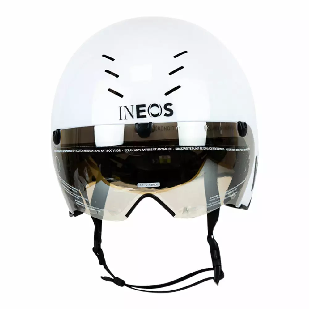 Kask Bambino Pro Evo White Jersey Time Trial Helmet - Team Ineos 4 Kask Bambino Pro Evo White Jersey Time Trial Helmet - Team Ineos - Billede 2