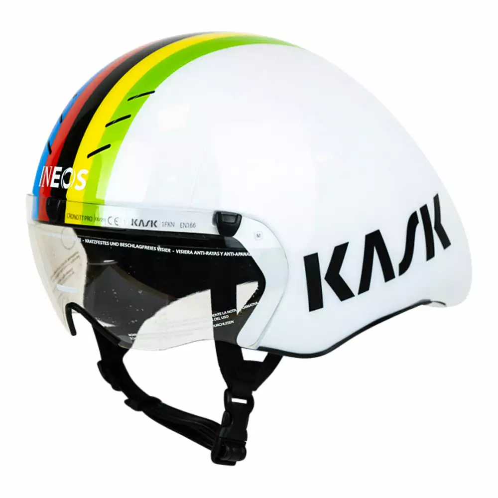 Kask Bambino Pro Evo R.Dennis World Champion Time Trial Helmet - Team Ineos Grenadiers 3 Kask Bambino Pro Evo R.Dennis World Champion Time Trial Helmet - Team Ineos Grenadiers