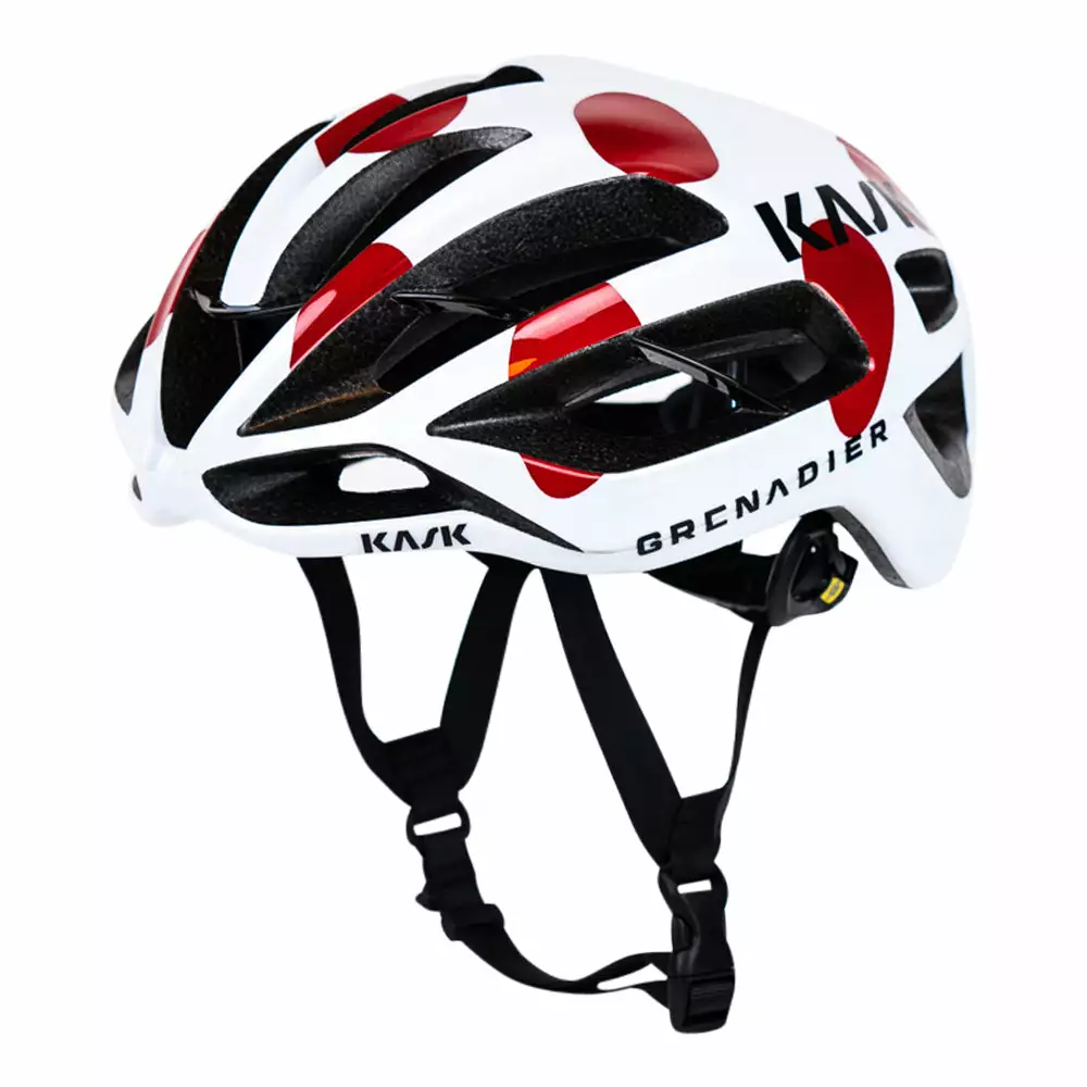 Kask Protone Red Polka Road Helmet - Team Ineos Grenadiers 3 Kask Protone Red Polka Road Helmet - Team Ineos Grenadiers