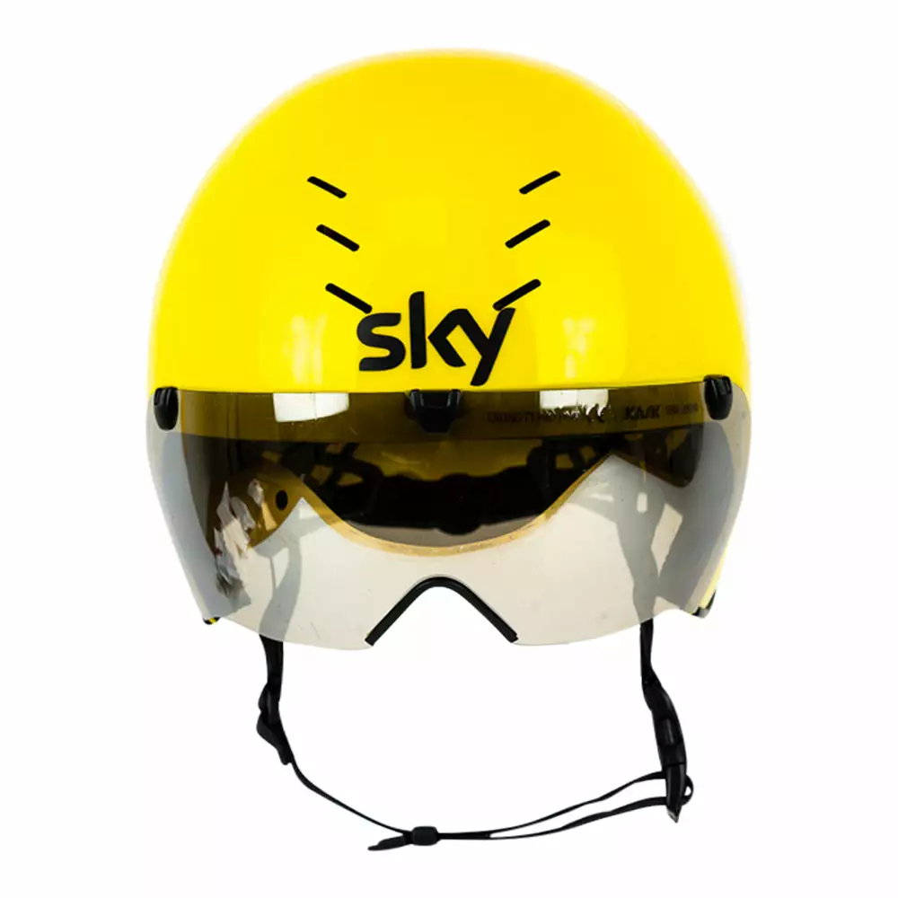 Kask Bambino Pro Evo TDF Leader Time Trial Helmet - Team SKY 4 Kask Bambino Pro Evo TDF Leader Time Trial Helmet - Team SKY - Billede 2