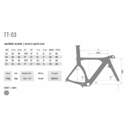 De Rosa TT-03 Frameset - Black - Israel Cycling Academy -Cervelo Salg DeRosaTT 03Geometry 7a69d792 3e87 45e4 b60a 7a644d910f5f
