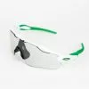 Oakley Radar EV Polished White/Bright Green - Path Black Iridium Photochromic -Cervelo Salg IMG 3721