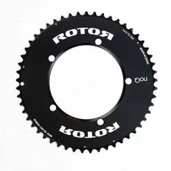 Rotor NoQ 53T Aero Outer Chainring - 130 Bcd - 5 Bolt