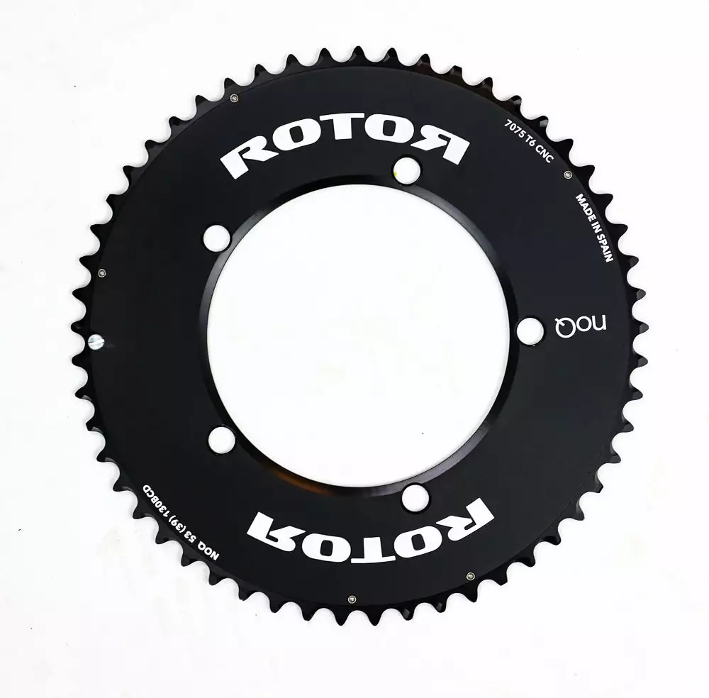 Rotor NoQ 53T Aero Outer Chainring - 130 Bcd - 5 Bolt 3 Rotor NoQ 53T Aero Outer Chainring - 130 Bcd - 5 Bolt