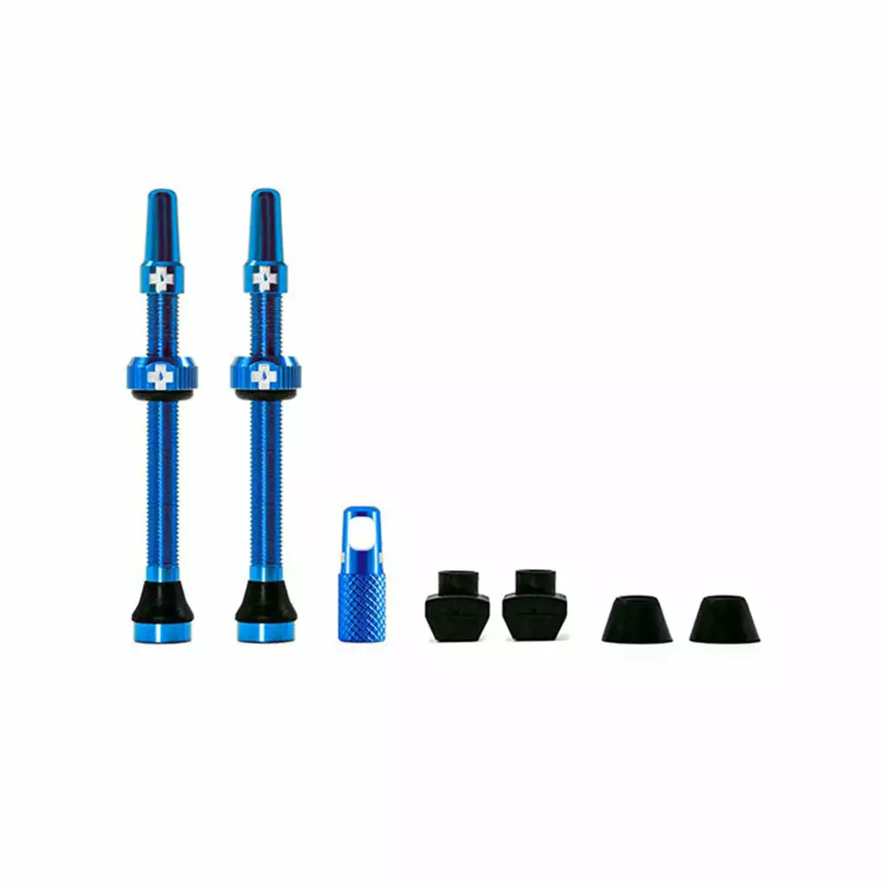 Muc-Off Tubeless Valve Kit 60mm Blue 3 Muc-Off Tubeless Valve Kit 60mm Blue