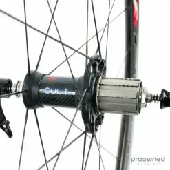 Fulcrum Speed 40T Tubular Rear Wheel - Black/Red -Cervelo Salg P1760182