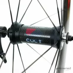 Fulcrum Speed 55T Tubular Front Wheel - Black/Red 9 Fulcrum Speed 55T Tubular Front Wheel - Black/Red -Cervelo Salg P1760186