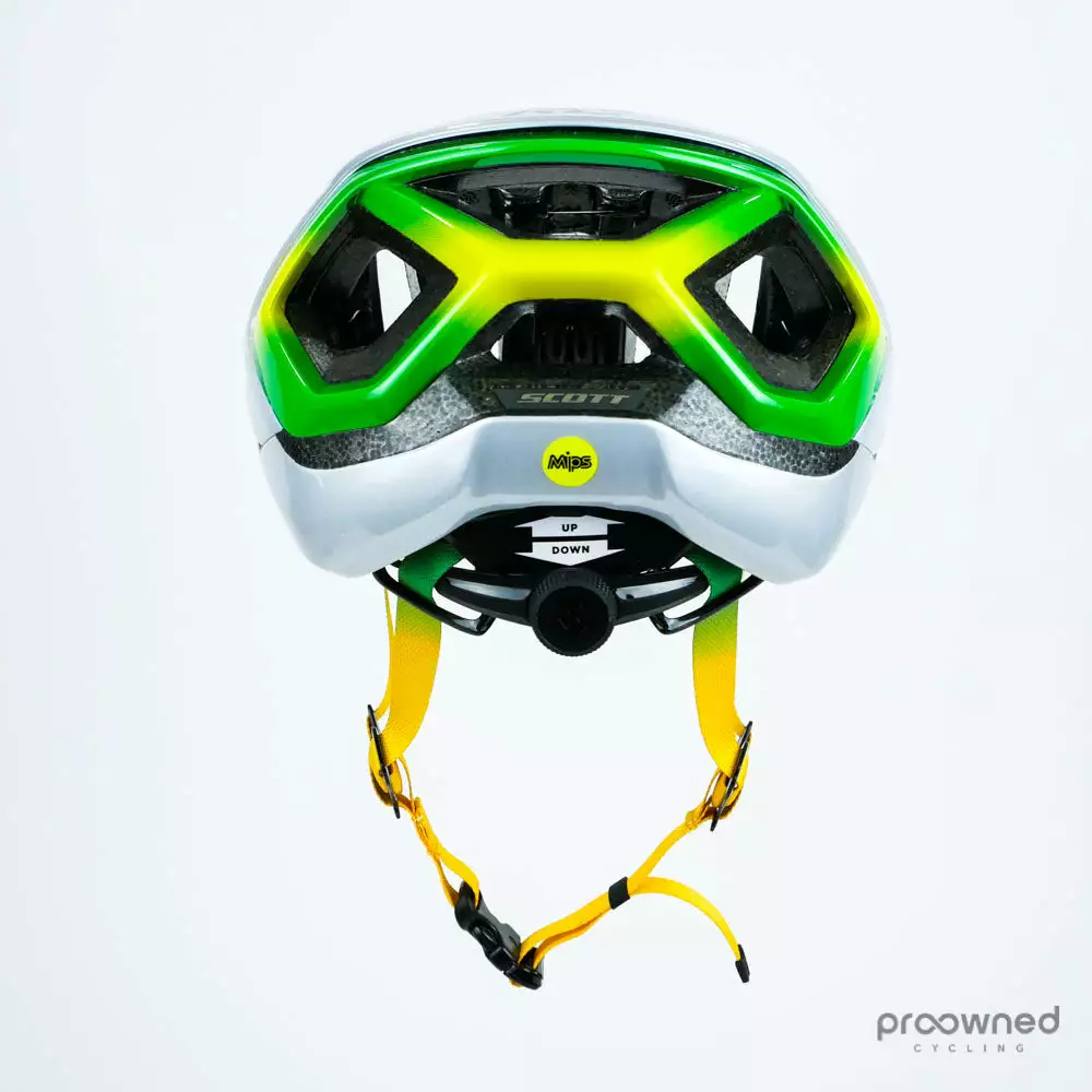 Scott Centric PLUS Helmet - Australian Champion - White/Silver/Green/Yellow - Mitchelton-Scott 4 Scott Centric PLUS Helmet - Australian Champion - White/Silver/Green/Yellow - Mitchelton-Scott - Billede 2