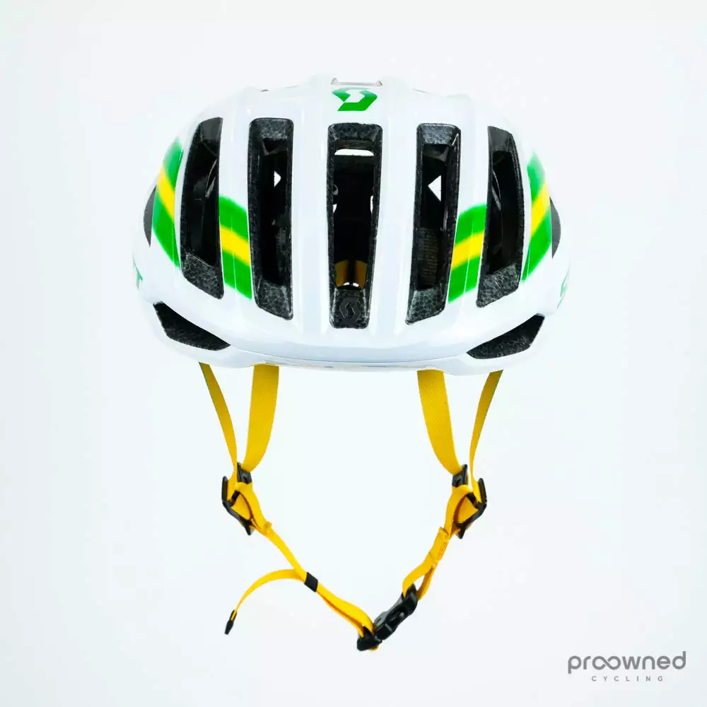 Scott Centric PLUS Helmet - Australian Champion - White/Silver/Green/Yellow - Mitchelton-Scott 5 Scott Centric PLUS Helmet - Australian Champion - White/Silver/Green/Yellow - Mitchelton-Scott - Billede 3