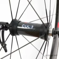 Fulcrum Speed 55T Tubular Front Wheel - Black/White -Cervelo Salg P1860407