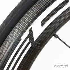 Fulcrum Speed 55T Tubular Front Wheel - Black/White -Cervelo Salg P1860412