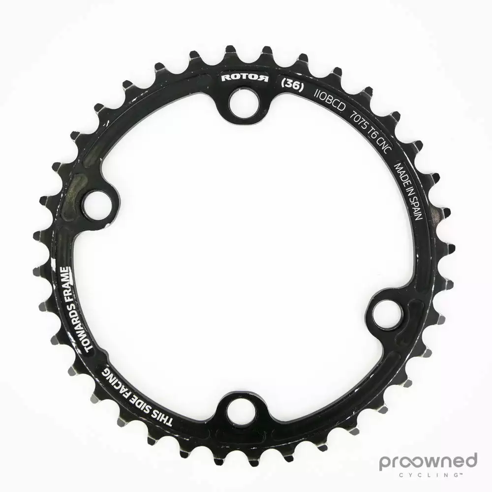 Rotor NoQ Inner Chainring - 36T 110 Bcd - 4 Bolt 3 Rotor NoQ Inner Chainring - 36T 110 Bcd - 4 Bolt