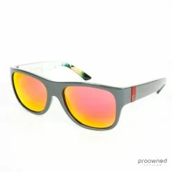 Scott Lyric Sunglasses - Grey Orange/Red Chrome