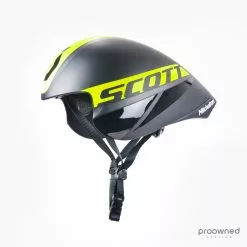 Scott Split Time Trial Helmet - Black/Yellow - Mitchelton-Scott