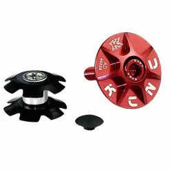 KCNC Ahead Cap W. Star Nut -Cervelo Salg Red expander