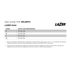 Lazer Genesis MIPS Helmet - Light Blue Sunset -Cervelo Salg Sizecharttemplatelazerhelmets cc49d7d6 0b8c 414f 8116 2d6ba073d7e8