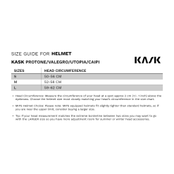 Kask Protone Helmet - Team Ineos -Cervelo Salg size chart helmet kask protone valegro utopia caipi